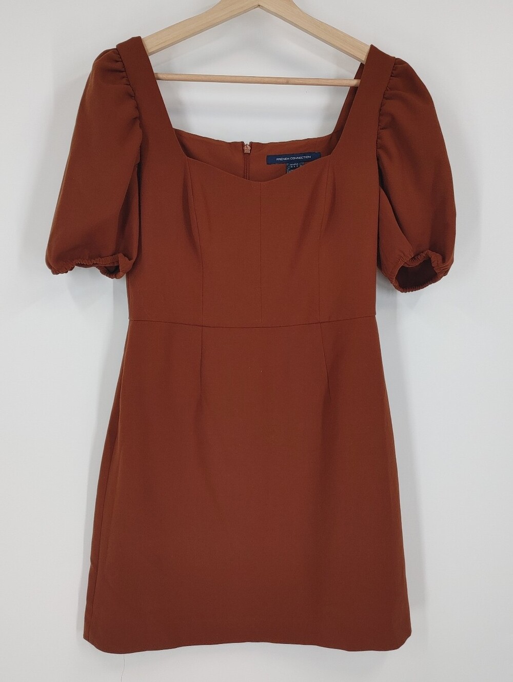 French Connection Puff Sleeve Mini Dress